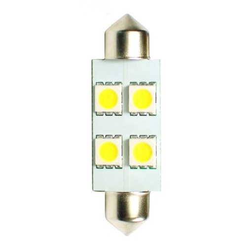 Set 2 Buc Bec Led M-Tech C5W 12V SV8,5-8 Alb LB072W